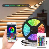 LED Strip Light 10M RGB LED 5050 Light Neon 12V Waterproof Decoration For Wall Bedroom Ambient TV Bluetooth Controller EU Plug Night Lights