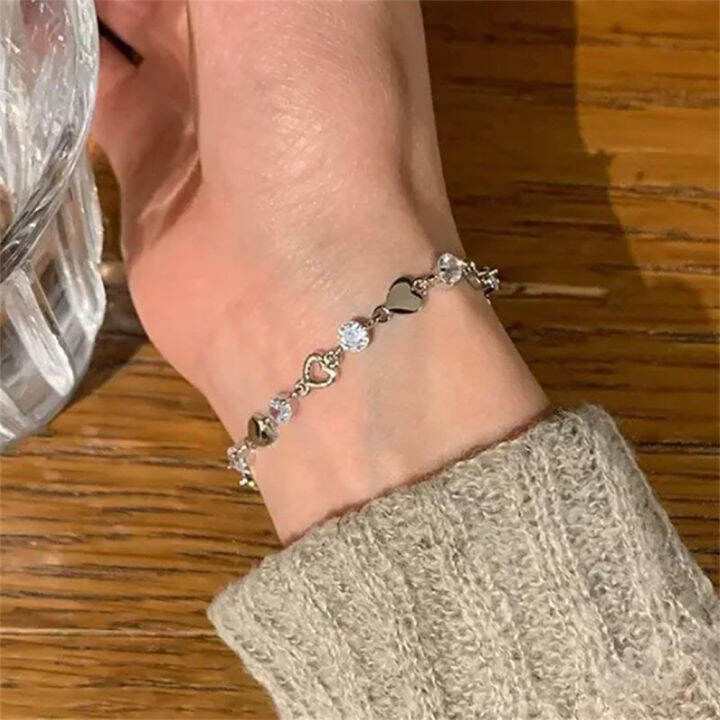 ins-fashion-bracelet-crystal-bracelet-for-women-trendy-hollow-heart-bracelet-heart-shaped-bracelet-zircon-crystal-jewelry