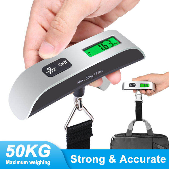 50 Kg/ 110lb Handheld Digital Luggage Scale with Grip for Travel Portable Electronic Weighing
