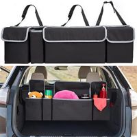 oyaweira Car Trunk Organizer Backseat Storage Bag High Capacity Multi-use Oxford Cloth Car Seat Back Organizers Auto Interior Accessories