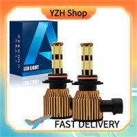 YZH ไฟหน้ารถ A10 Led 6000K 12000lm 10-32V 360องศา6ด้านสว่างชิ้นส่วนวาล์วไฟหน้ารถ