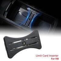 ∈卐 Car Interior Accessories Water Cup Limit Card Inserter Coin Slot For Volkswagen Golf 6 GTI R20 2008-2012 Armrest Box Storage Box