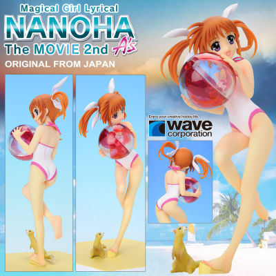 Figure ฟิกเกอร์ งานแท้ 100% Wave Magical Girl Lyrical Nanoha The Movie 1st สาวน้อยจอมเวทย์ นาโนฮะ Nanoha Takamachi ทาคามาจิ นาโนฮะ Beach Queens 1/10 ชุดว่ายน้ำ Ver Original from Japan Anime อนิเมะ การ์ตูน มังงะ คอลเลกชัน New Collection manga Model โมเดล