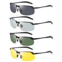 【CW】 Fashion UV Protection Polarized Glasses Men Outdoor Camping Driving Eyewear Sports Photochromic Sunglasses Streetwear