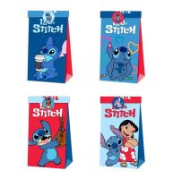 12Pcs Disney Lilo &amp; Stitch Favor Gift Paper Bags With Stickers Stitch Birthday Candy Packing Bags For Baby Shower Party Supplies Gift Wrapping  Bags