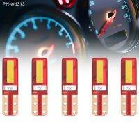 5 Pcs T5 LED 2SMD W3W W1.2W Bulb Car Light Indicator Dashboard Gauge Instrument Lamp Auto Motorcycle Replacement 12V White