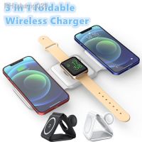 Portable Foldable 3-in-1 Wireless Charger 15w Fast Charger For iPhone 11 12 13 Pro max AirPod 3 for Samsung Xiaomi Apple Watch 7