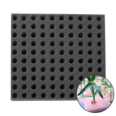 ；【‘； 100 Pieces Black Seedling Sponge Soilless Hydroponic Cloning Garden Pots Nursery Collar Seedlings Plant Vegetables Cultivat M5J6