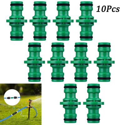 ◈☑ 10Pcs ABS Hose Connector 1/2 Hose Pipe Connector Double Male Plastic Quick Fix Click On Rubber O Ring For Joint Adapter Extend