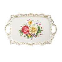 Tray Trays Flower Party Small Food Eating With For Tea Storage Handles Melamine Large Water Plates Lids Platter Sandwich