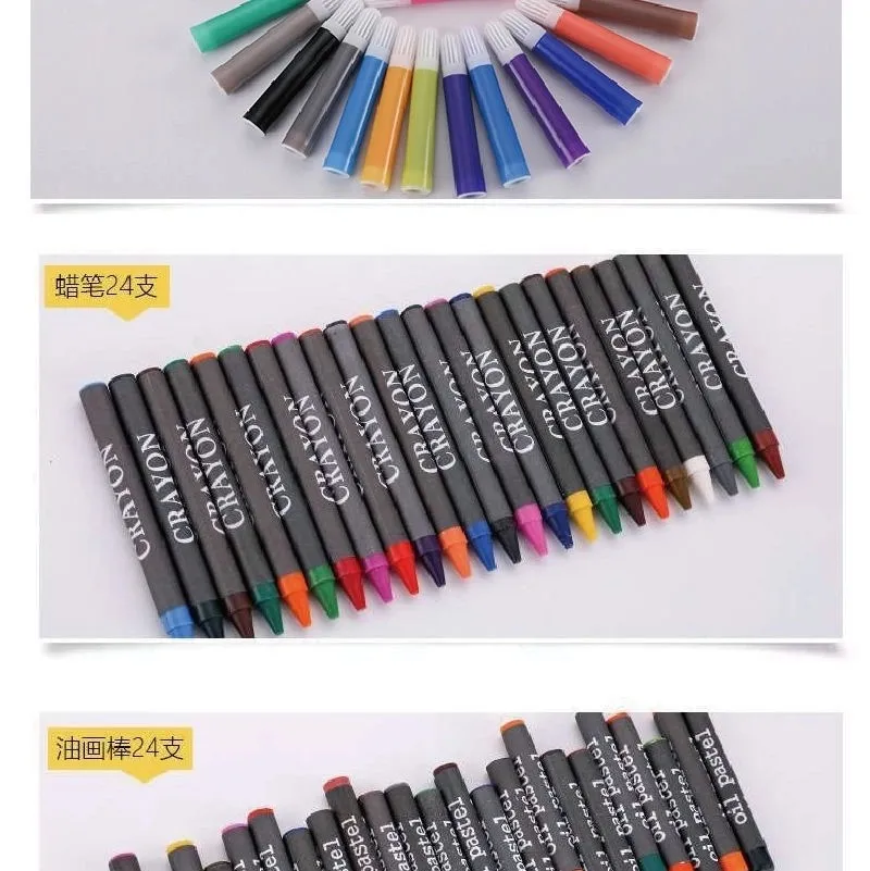 150pcs Children Drawing Set Painting Art Set Water Color Pen Crayon Oil Marker  Pencil price in Saudi Arabia,  Saudi Arabia