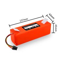 Roborock อะไหล่เครื่องดูดฝุ่นแบตเตอรี่ลิเธียมไอออน14.4V 12800Mah สำหรับ Xiaomi หุ่นยนต์ Mi หุ่นยนต์ทำความสะอาด S50 S51 T4อัพเกรด2023