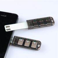 6 Slot SIM Card Adapter Multi SIM Card Reader Mini SIM Nano with Independent Control Switch for Android