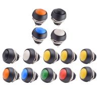 10Pcs 2Pin Mini Switch 12Mm 1A Waterproof Switch PBS-33B 12V Momentary Push Button Switch Reset Non-Locking PBS-33B