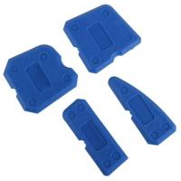 4PCS Blue Caulking Tool Kit Caulk Finishing Joint Sealant Silicone Grout Remover Scraper Home &amp; Garden Tool Kit Hand Tools