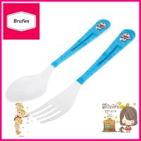 ชุดช้อนส้อมเมลามีน SUPERWARE DORAEMON SKY 2ชิ้น/ชุดMELAMINE CUTLERY SET SUPERWARE DORAEMON SKY 2PCS/SET **ราคาดีที่สุด**