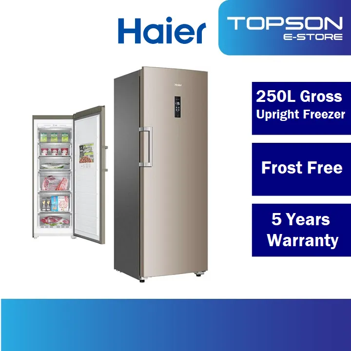 Haier 250L Upright Freezer NoFrost Cooling Digital Touch Control Space