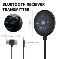 AUX-in Bluetooth Wireless Receiver อะแดปเตอร์ส่งสัญญาณ 5.0FM สําหรับรถยนต์ เครื่องเสียงสเตอริโอ รถ เครื่องชาร์จแฮนด์ฟรี รถ ชุด เครื่องเสียงไร้สาย