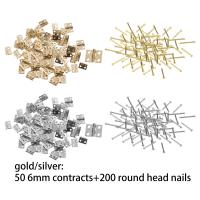 Hinges Folding Butt DIY with 200Pcs Mounting Nails Solid Replacement Iron 8x10mm Butt Hinges for Door Crafts Dollhouse Door Hardware Locks