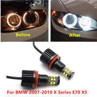 for BMW 2007-2010 X Series E70 X5 240W White Ultra Bright Free Error 6000K LED Light Bulb h8 h11 LED Angel Eyes Marker