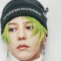 ◐℗ Kpop GD embroidered hat cap Bigbang Gdragon with the same knitted hat