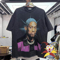 Rodman เสื้อยืดหลวมผู้ชายผู้หญิงเสื้อยืดคุณภาพสูง Top T-Shirt