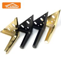 1/4pcs Coffee Table Legs for Furniture Foot Metal 12/15cm TV Cabinet Bed Dresser Desk Chair Sofa Replacement Feet Black Gold Furniture Protectors Repl