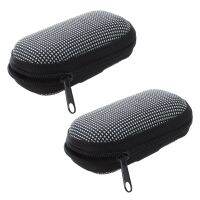 2X Black White Dotted Cover Case Holder for Folding Presbyopic Reading Glasses