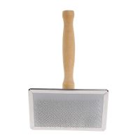 Pet Grooming Comb Shedding Hair Remove Brush Wood Handle Slicker Dog Cat Supply Brushes  Combs