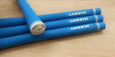 LAMKIN REL ACE 3 GEN rubber material golf iron and wood grips standard size Blue colour