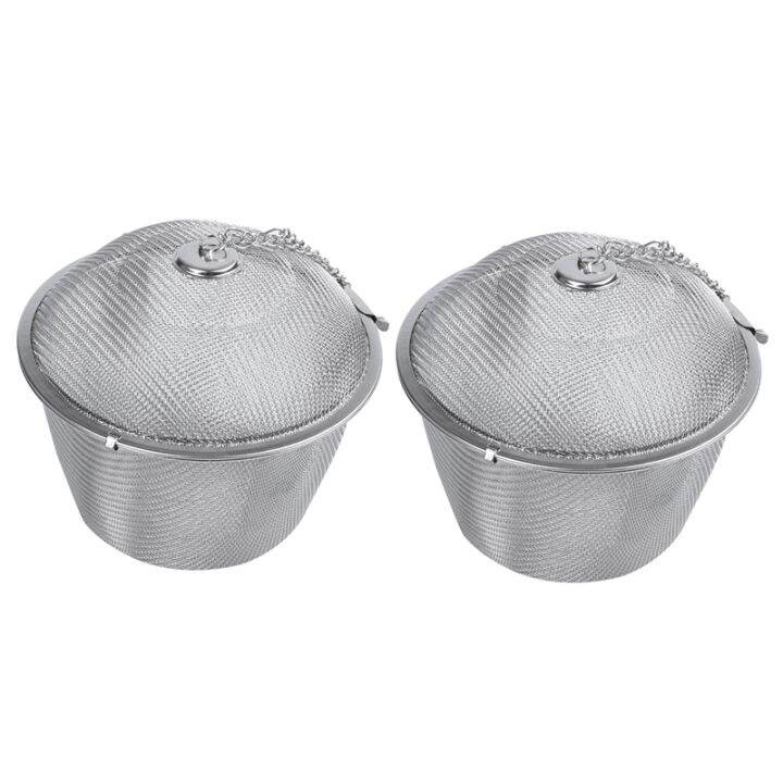 3x-extra-large-stainless-steel-twist-lock-mesh-tea-ball-tea-infuser-with-hook-chain