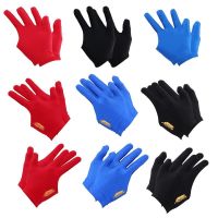 2pcs Professional Snooker Billiard Glove Embroidery Left Hand Three Finger Table Ball Smooth Lycra Fabrics Sport Accessories