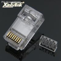 xintylink rg45 ethernet cable connector rj45 plug cat6 network rg rj 45 8p8c modular cat 6 utp unshielded jack gold plated 50pcs