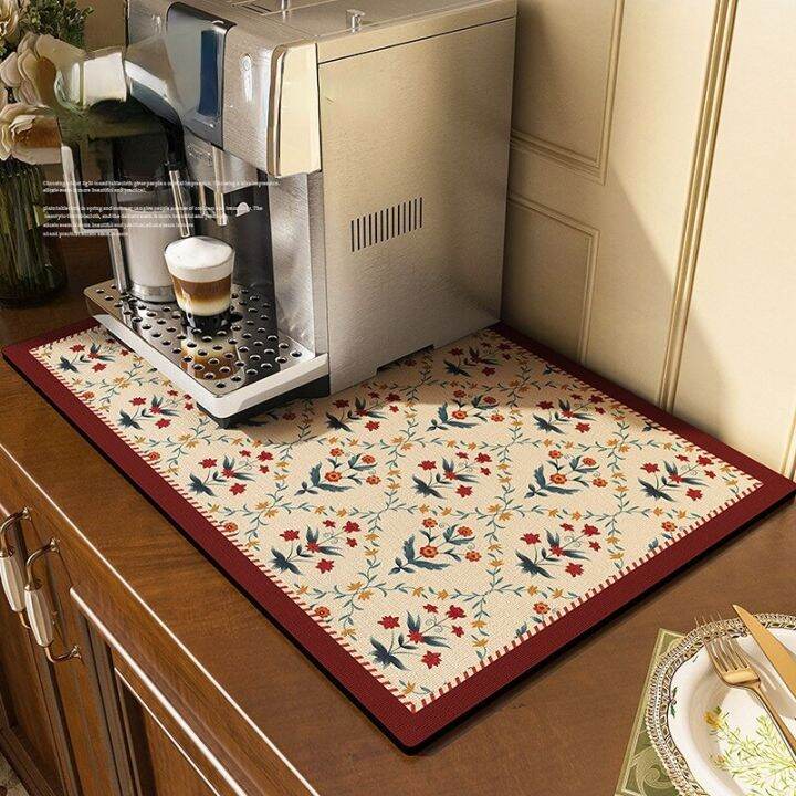 drying-quick-dish-mat-printed-kitchen-tableware-coffee-draining-pad-dinnerware-cup-bottle-placemat-rubber-super-absorbent-mats