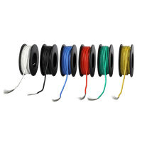 6-15m Electrical Wire UL3132 26AWG Soft Silicone Insulator Stranded Hook-up Wire Tinned Copper 300V 6Colors for DIY Toys Lamp Wires Leads Adapters