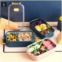 กล่องข้าวสแตนเลส 3 ช่อง เก็บความร้อน กล่องข้าวสแตนเลสพกพา Stainless steel food box กล่องข้าวสแตนเลสสีพื้น