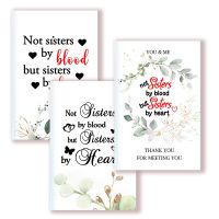 A5 Notebook Note Book Friendship Quote - NOT SISTERS BY BLOOD BUT SISTERS BY HEART - BFF Notepad Journal To Best Friend Gift Note Books Pads