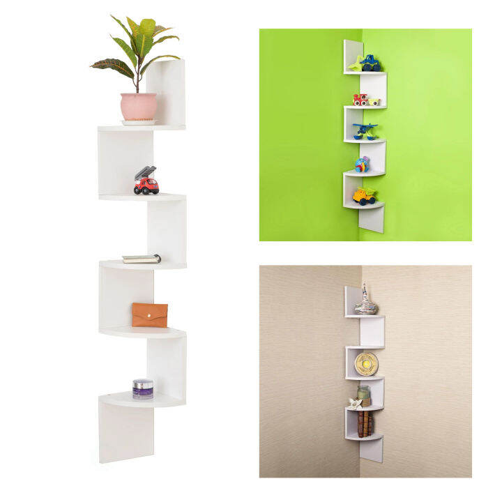 5Layer Corner Shelf025TIER Floating Wall Mount Corner Shelves