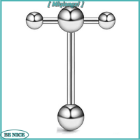 [Miqiangzi] อัญมณีประดับร่างกายเจาะลูกบอลที่สามารถเอาออกได้เจาะบาร์เบลเจาะแหวนทาสแหวนแกนแสตนเลส1ชิ้น