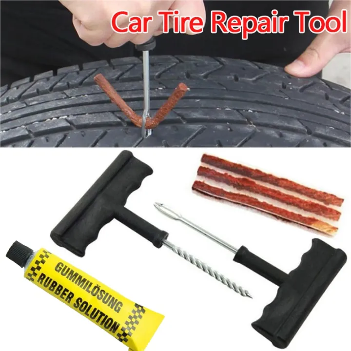 Car bike tire Repair tool kit garaje accessory tubeless Tyres PUNCTURE Plug