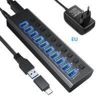 ตัวขยายสัญญาณอะแดปเตอร์แปลงไฟพร้อมฮับ Usb3.0พร้อม2A จ่ายไฟ12V USB โทรศัพท์พอร์ตชาร์จเร็วขึ้นคอมพิวเตอร์แล็ปท็อป Usb อุปกรณ์เสริม