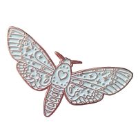 Celestial Moth Enamel Pin Starry Lunar Butterfly เข็มกลัด Witchy Badge Gothic Pagan Wicca ของขวัญ