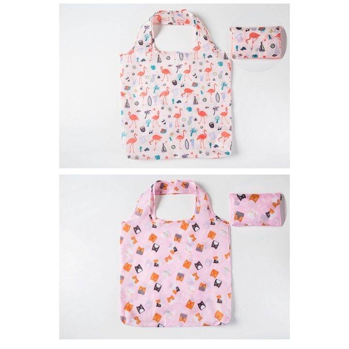 new-arrival-wallet-folding-shopping-bag-waterproof-fabric-with-floral-print-ideal-for-supermarket-shopping