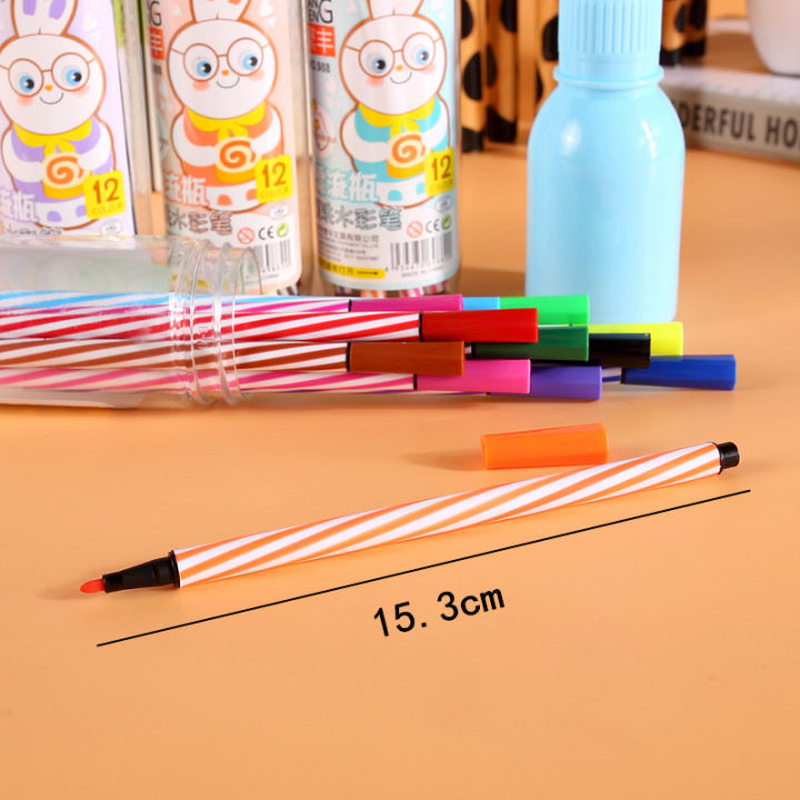 magic-color-12-pcs-ปากกาเมจิ-ปากกาสีน้ำ-12-แท่ง-สีเมจิ-สีเด็ก