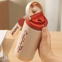 【CW】New Ceramic Inner Coffee Mug Thermos Cup Gifts for Girl Large CapacityTravel Water Bottles with Rope Portable Cups and Mugs