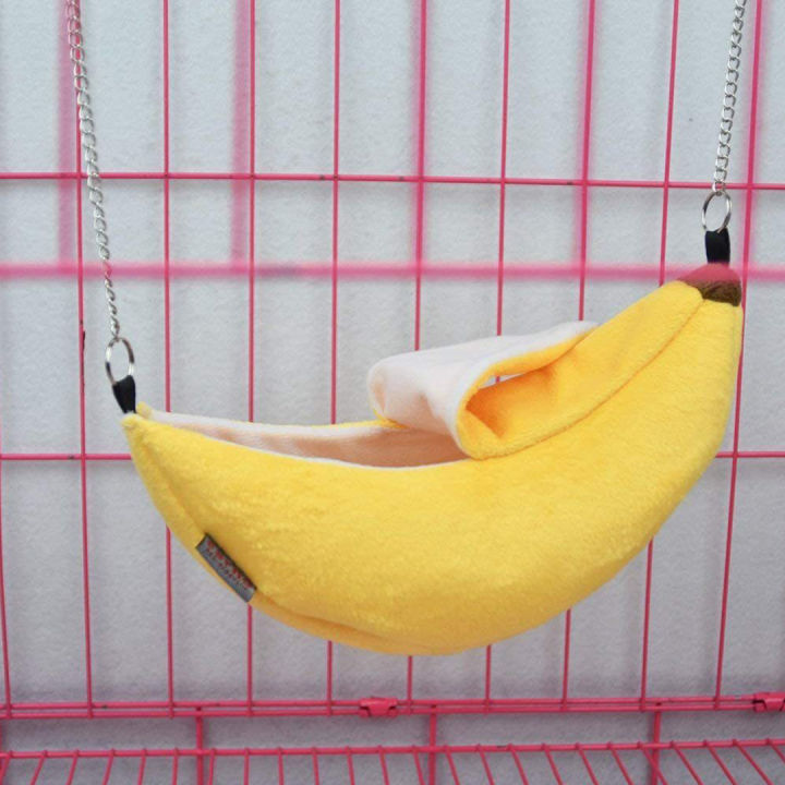 ที่นอนกล้วยสัตว์เล็ก-ที่นอนกล้วยกระรอก-ที่นอนหนูแฮมเตอร์-ที่นอนแขวนกรง-small-pet-banana