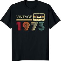 เสื้อยืดวินเทจ1973 Y2k สำหรับผู้ชาย Kado Ulang Tahun 50