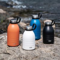 1500ml/1900ml Tyeso Travel Thermal Bottle Double Stainless Steel Thermos Mug With Straw Portable Outdoor Climbing Camping Sport