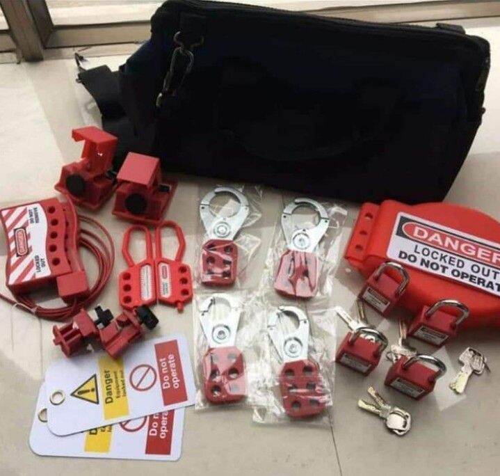 Personal Breaker Lockout Tagout Electrical Safety Toolbox Kit / LOTO