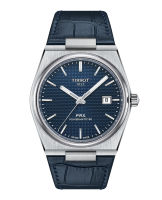 Tissot PRX Powermatic 80 ทิสโซต์ พีอาร์เอ็กซ์ พาวเวอร์เมติค 80 สีน้ำเงิน สายหนังสีน้ำเงิน T1374071604100 นาฬิกาผู้ชาย